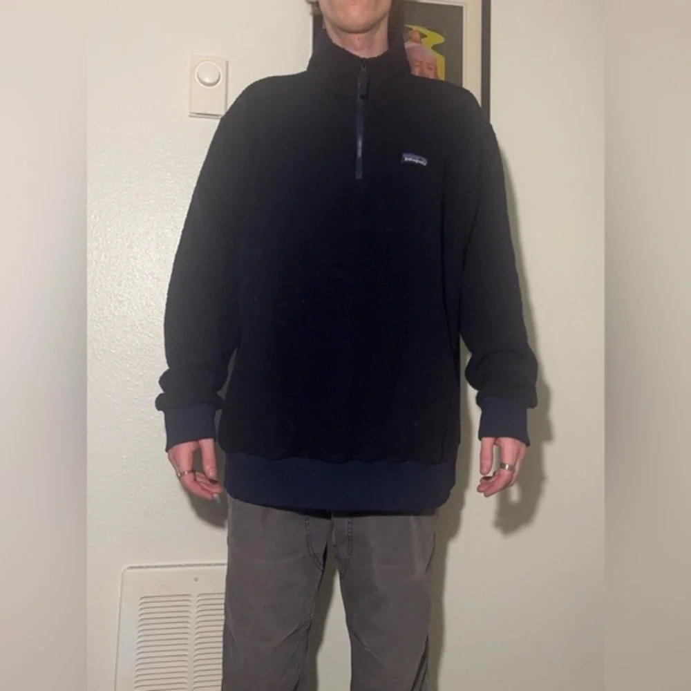 Patagonia Navy Quarter-Zip Fleece Pullover